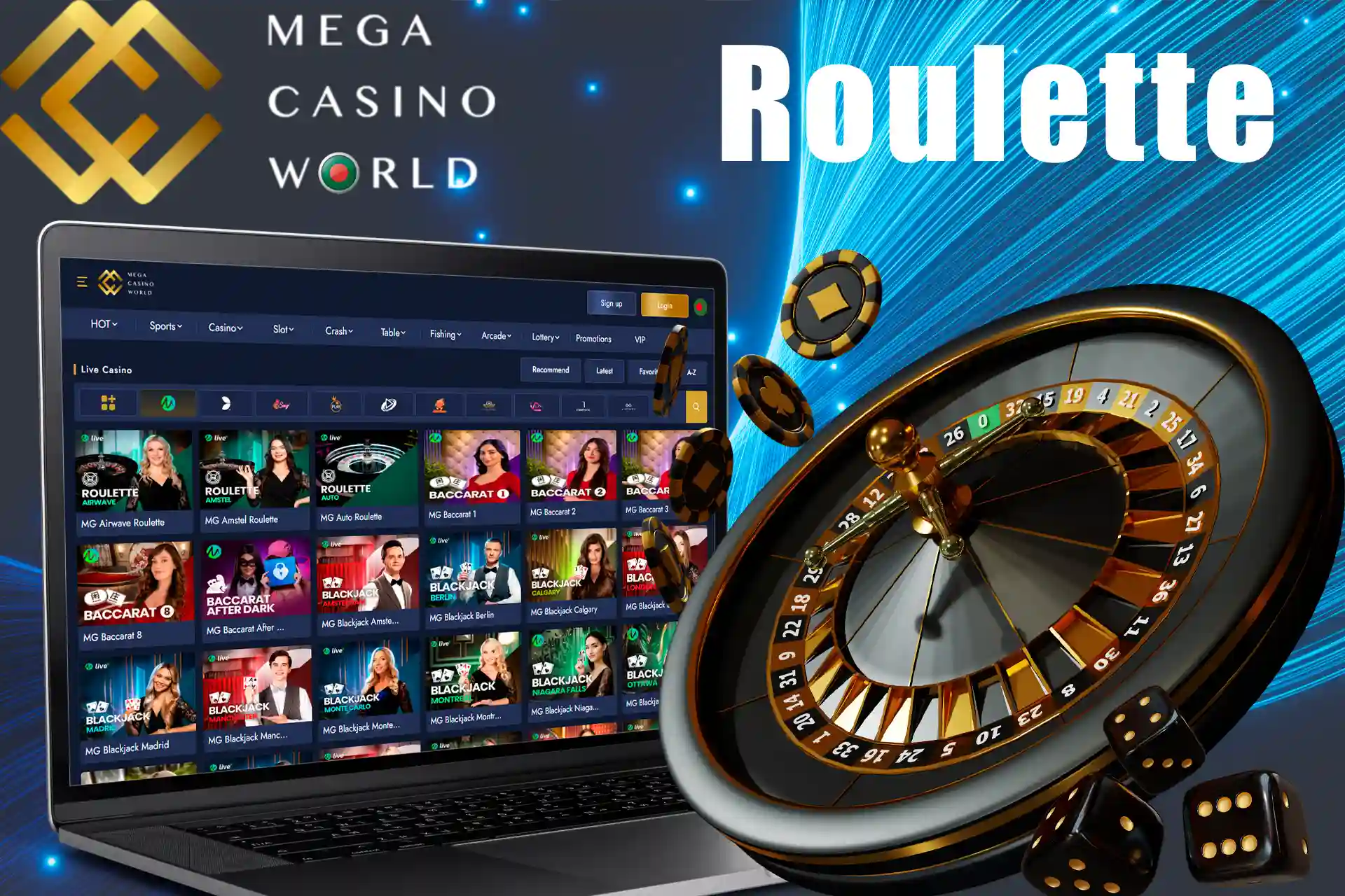Section for roulette fans