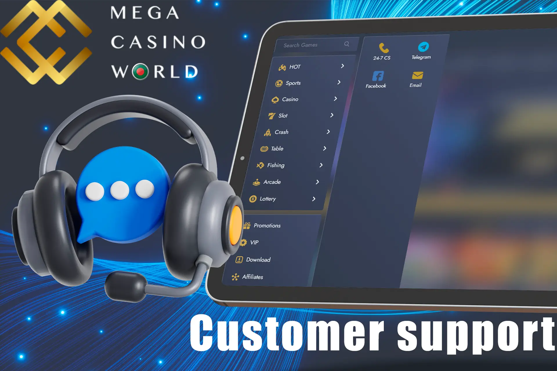 Players who need assistance can contact support at any time.